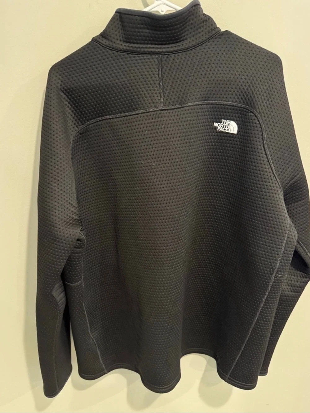 The North Face Men’s Black Half-Zip Textured Pullover Office Classic Golf XXL